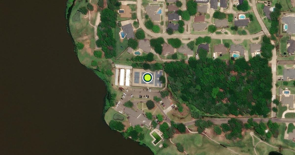 Satellite view of Mount Pleasant Pickleball Courts