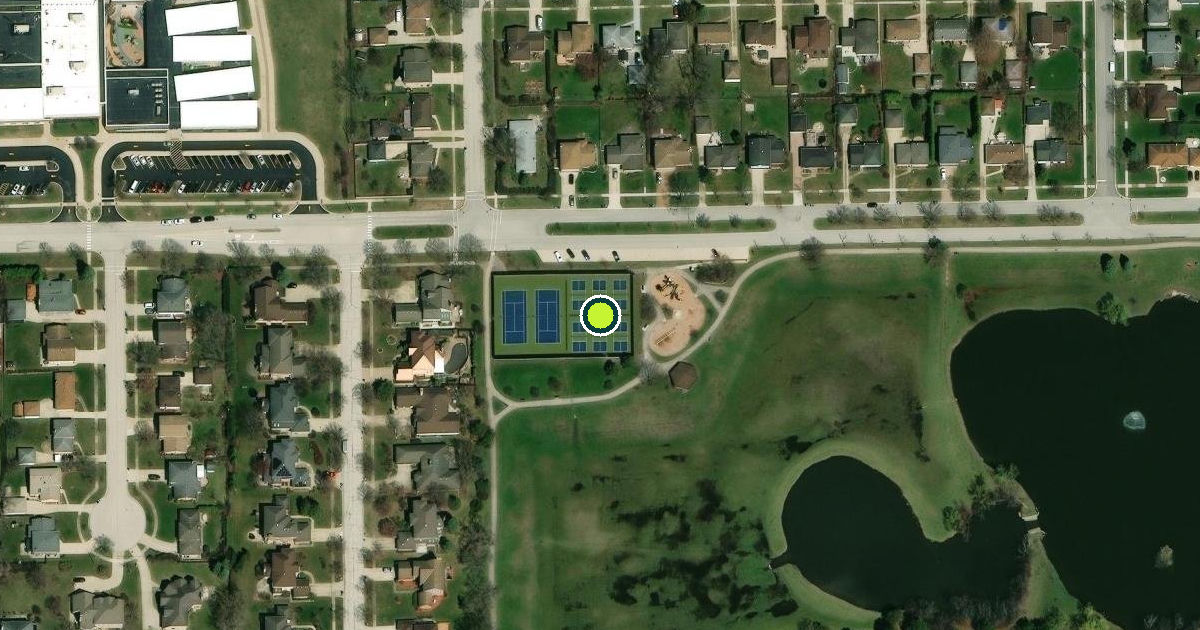 Satellite view of Mount Prospect Pickleball Courts
