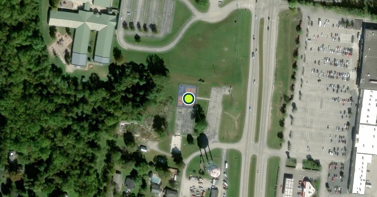 Satellite view of Mount Sterling Pickleball Courts
