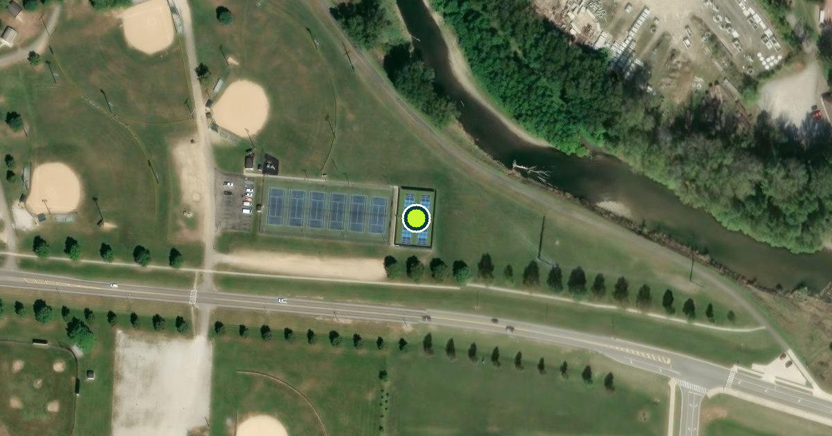 Satellite view of Mount Vernon Pickleball Courts