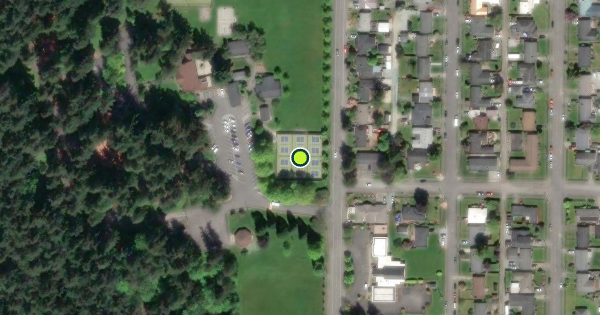 Satellite view of Mount Vernon Pickleball Courts