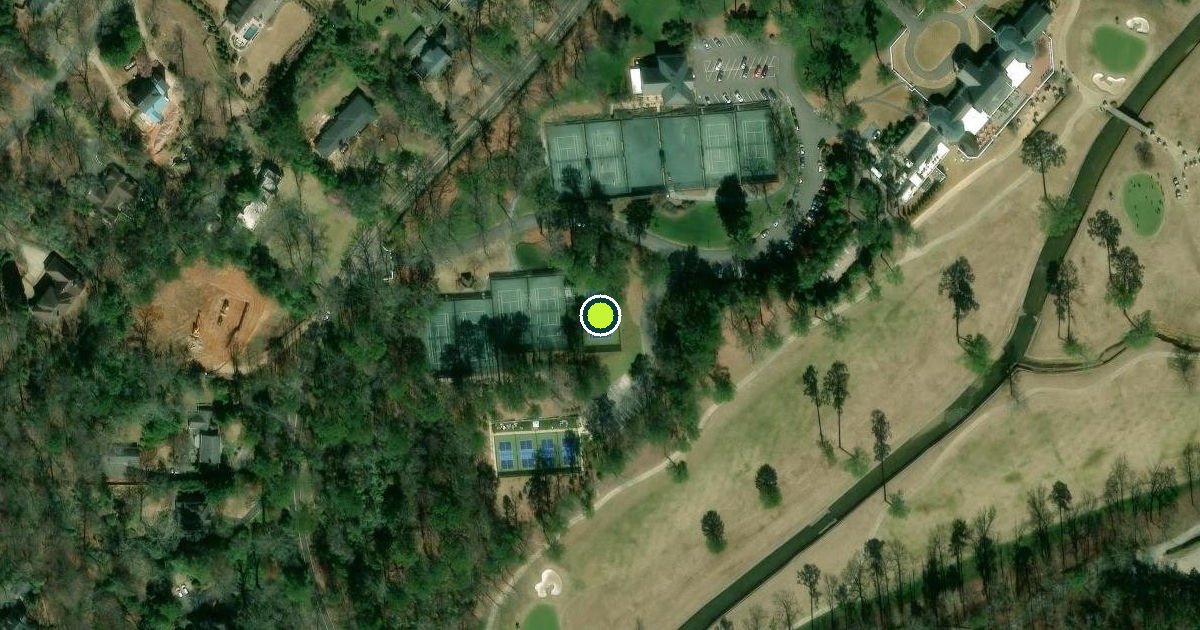 Satellite view of Mountain Brook Pickleball Courts