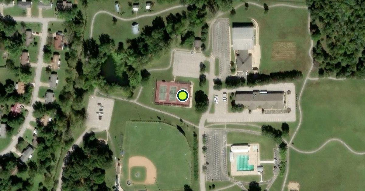 Satellite view of Mountain Home Pickleball Courts