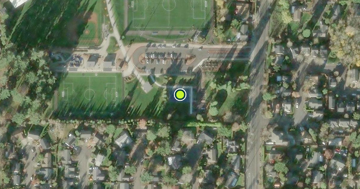 Satellite view of Mountain View Champions Park Pickleball Courts