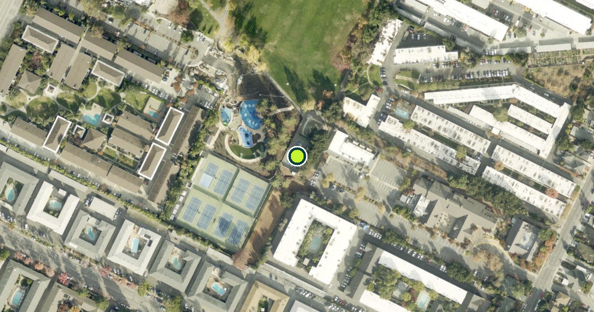 Satellite view of Mountain View Pickleball Courts
