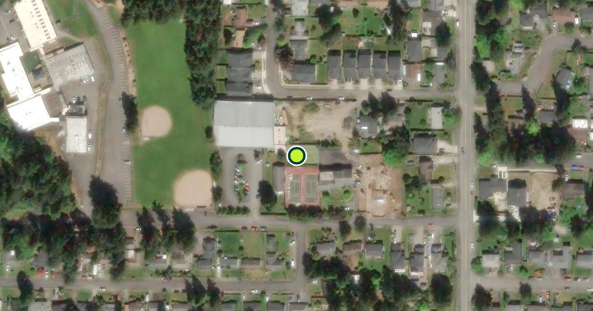 Satellite view of Mountlake Terrace Pickleball Courts
