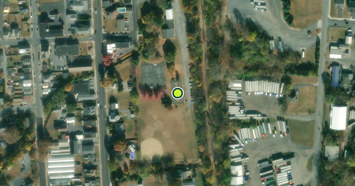 Satellite view of Muhlenberg Township Pickleball Courts