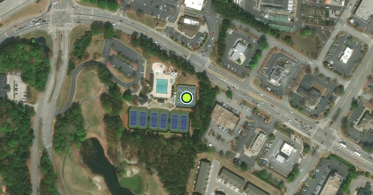 Satellite view of Mulberry Pickleball Courts
