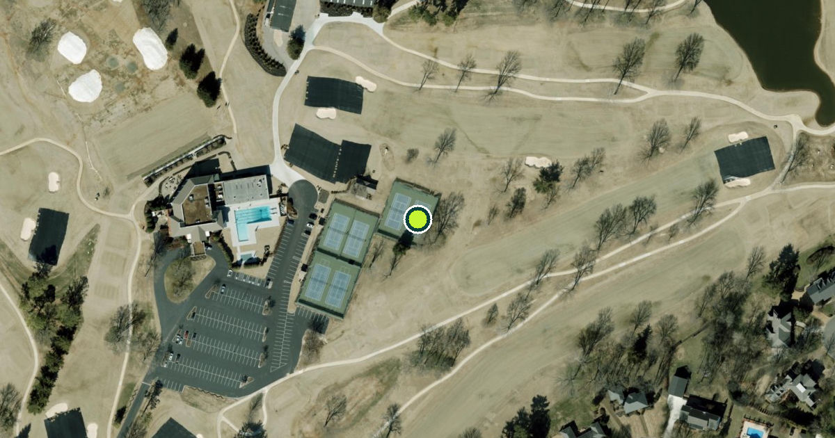 Satellite view of Murfreesboro Pickleball Courts