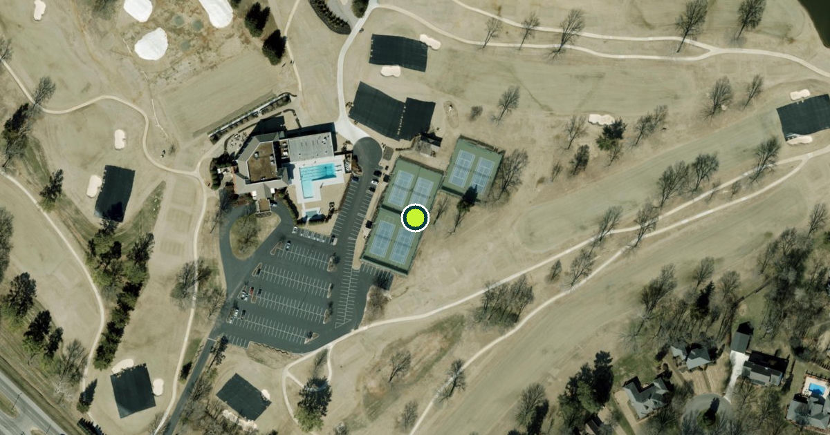 Satellite view of Murfreesboro Pickleball Courts