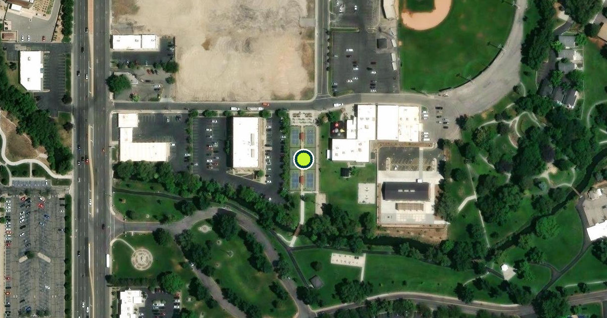 Satellite view of Murray Park Pickleball Courts