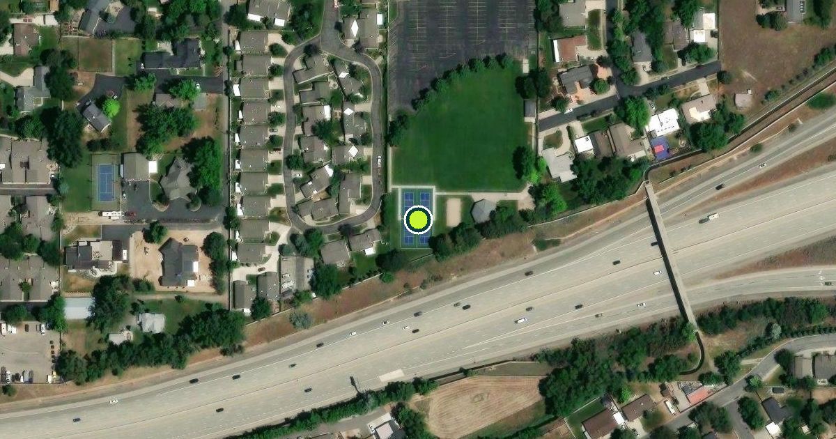 Satellite view of Murray Pickleball Courts