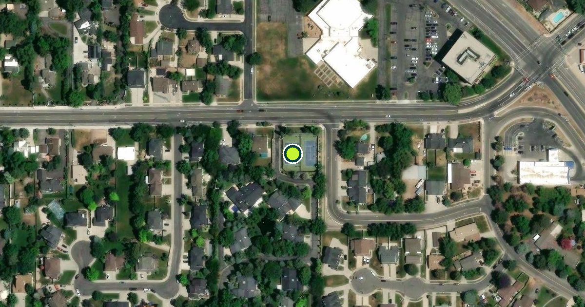 Satellite view of Murray Pickleball Courts
