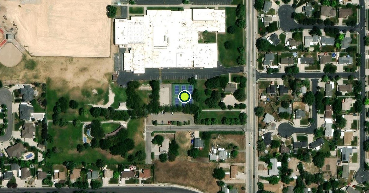 Satellite view of Murray Pickleball Courts