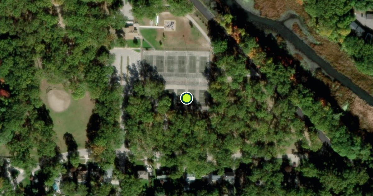 Satellite view of Muskegon Pickleball Courts