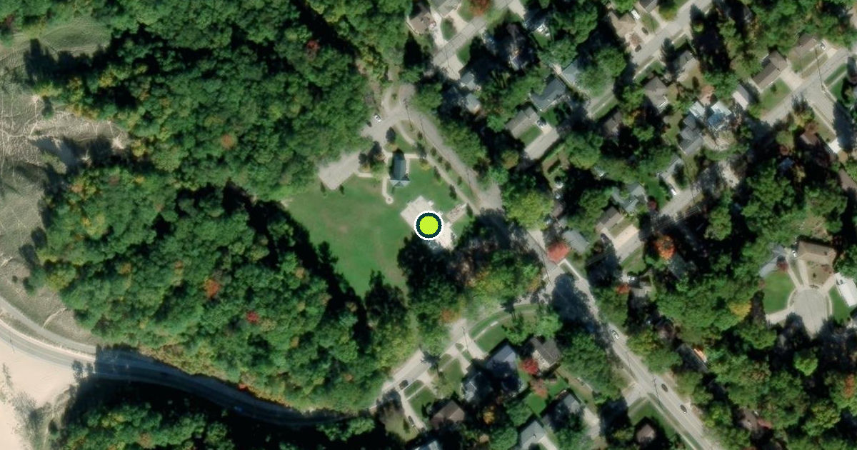 Satellite view of Muskegon Pickleball Courts
