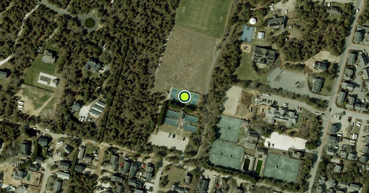 Satellite view of Nantucket Pickleball Courts