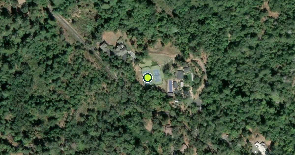 Satellite view of Napa County Pickleball Courts