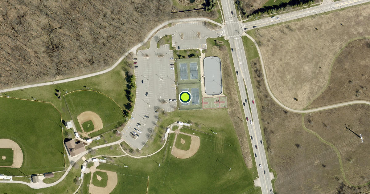 Satellite view of Naperville Pickleball Courts