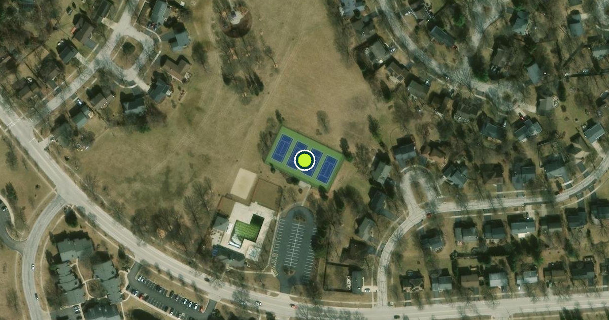 Satellite view of Naperville Pickleball Courts