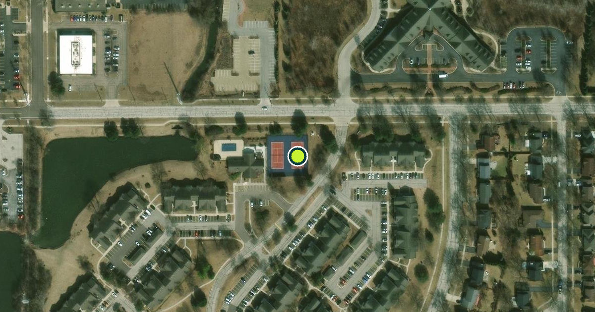 Satellite view of Naperville Pickleball Courts