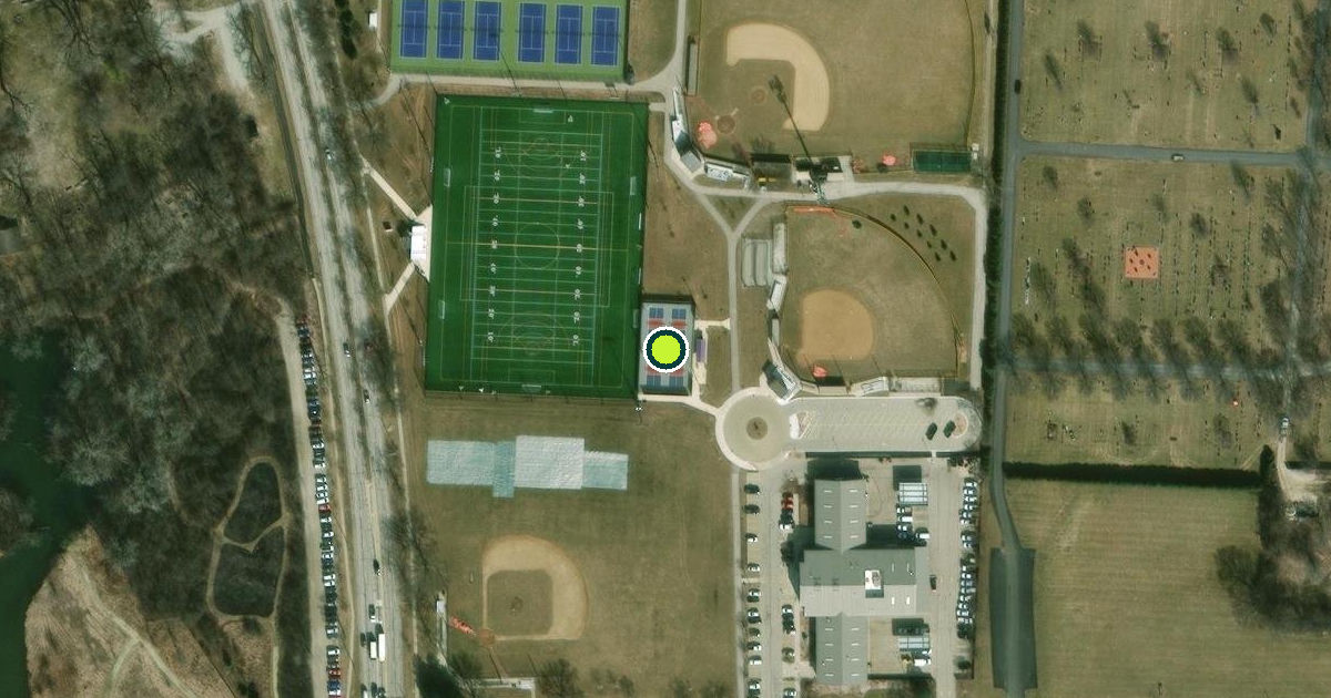 Satellite view of Naperville Pickleball Courts