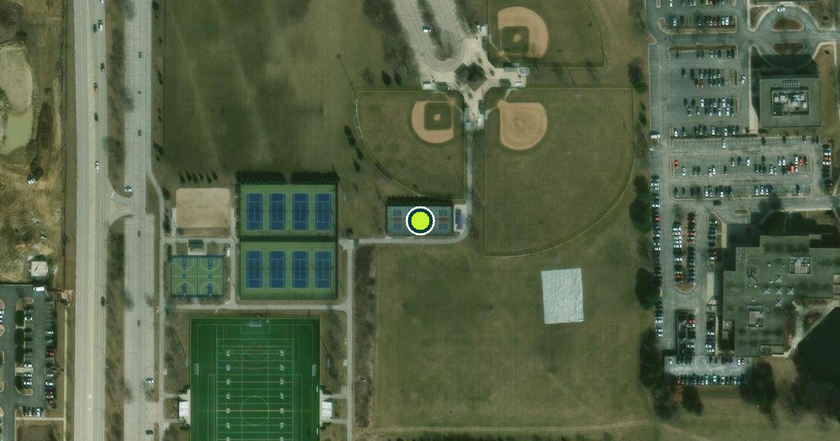 Satellite view of Naperville Pickleball Courts