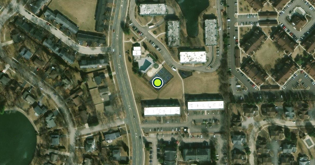 Satellite view of Naperville Pickleball Courts