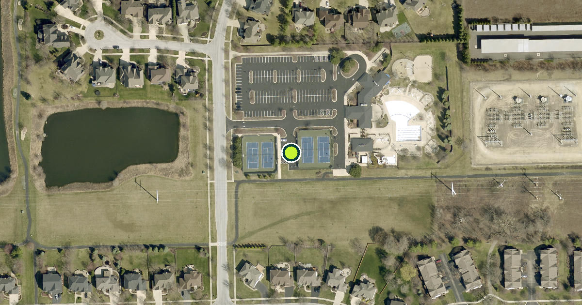 Satellite view of Naperville Pickleball Courts