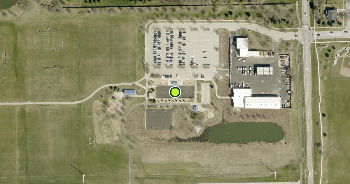 Satellite view of Naperville Pickleball Courts