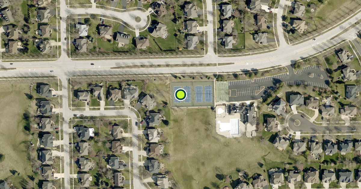 Satellite view of Naperville Pickleball Courts