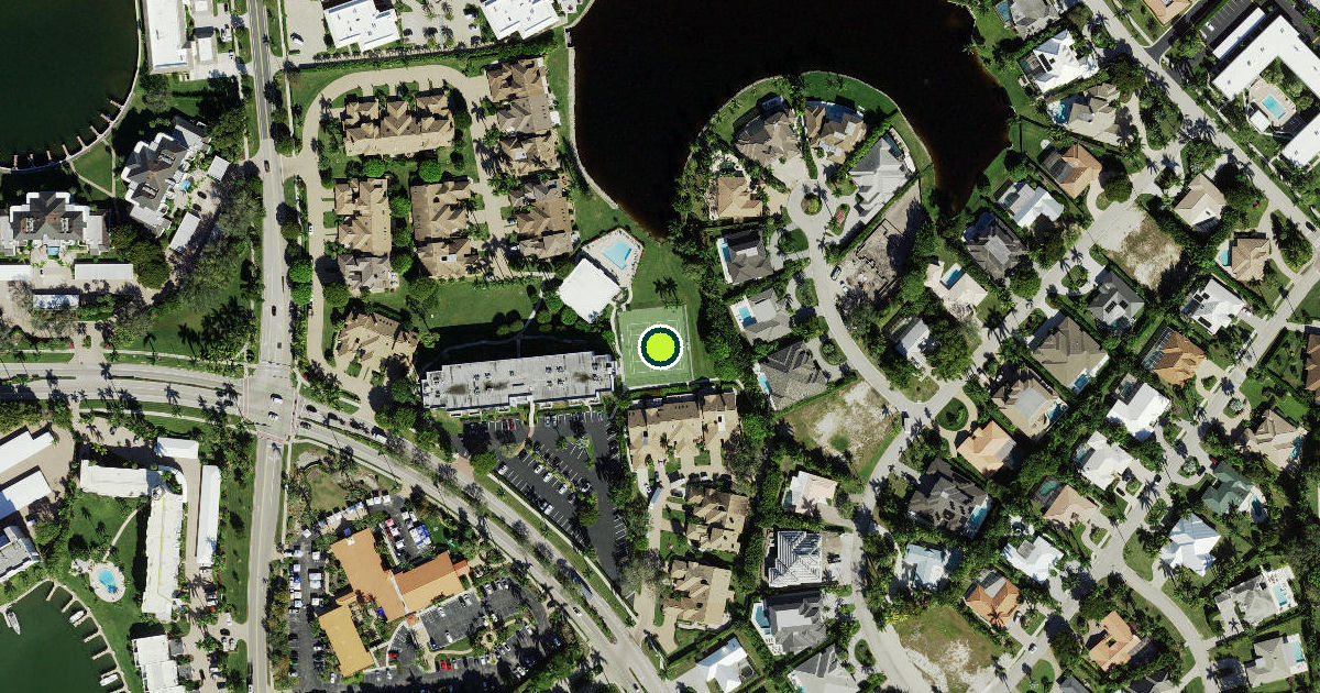 Satellite view of Naples Pickleball Courts