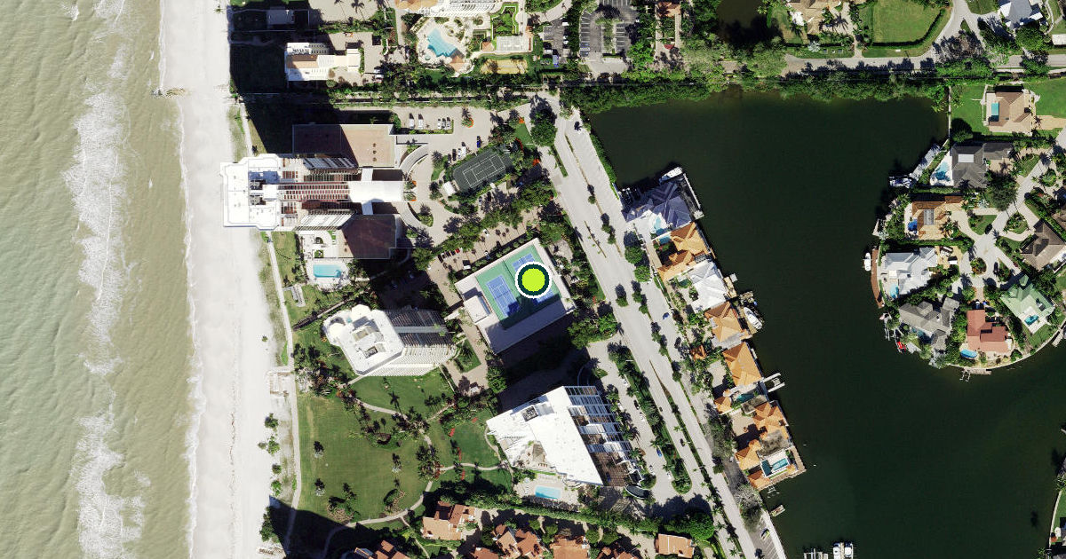 Satellite view of Naples Pickleball Courts