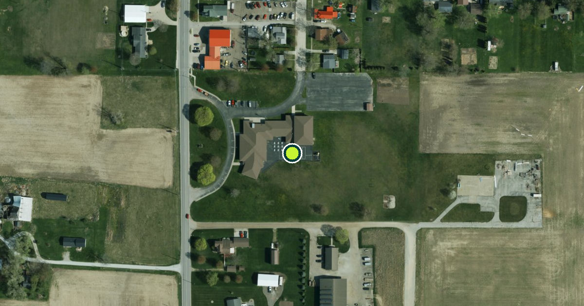 Satellite view of Nappanee Pickleball Courts