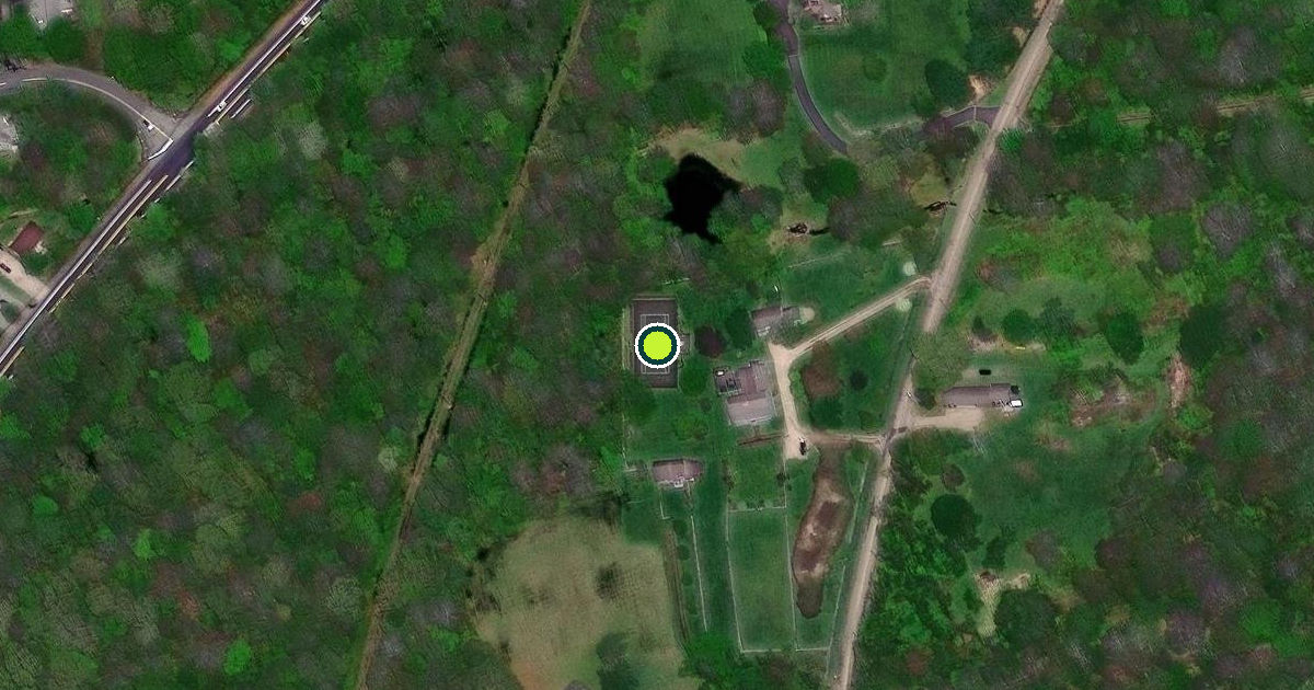 Satellite view of Narragansett Pickleball Courts