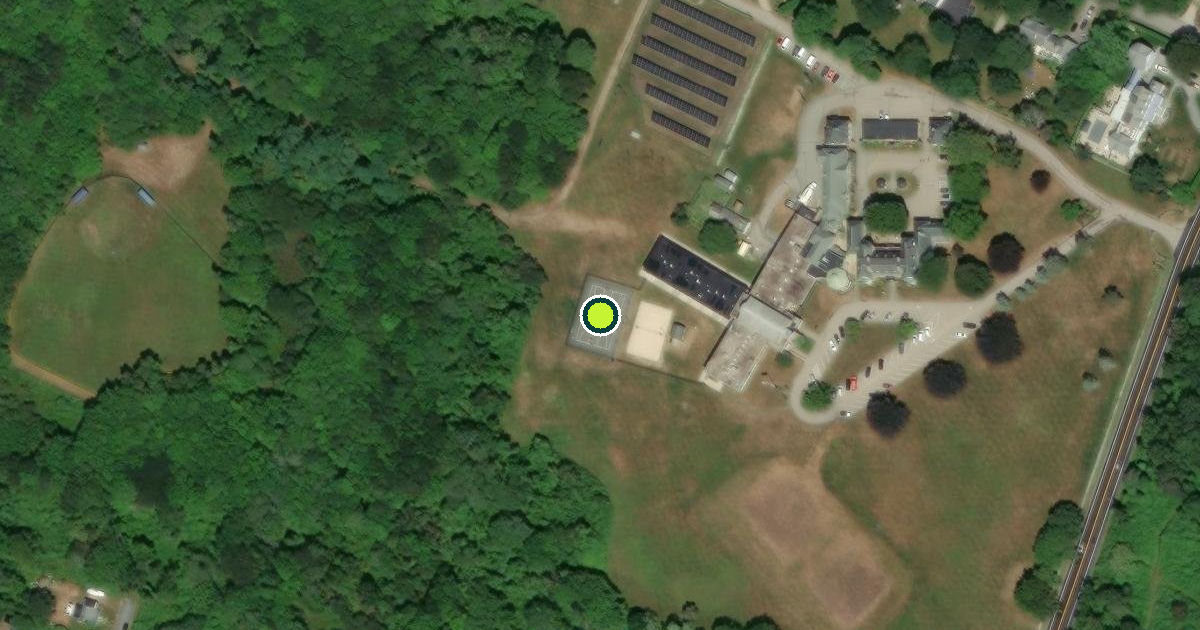 Satellite view of Narragansett Pickleball Courts