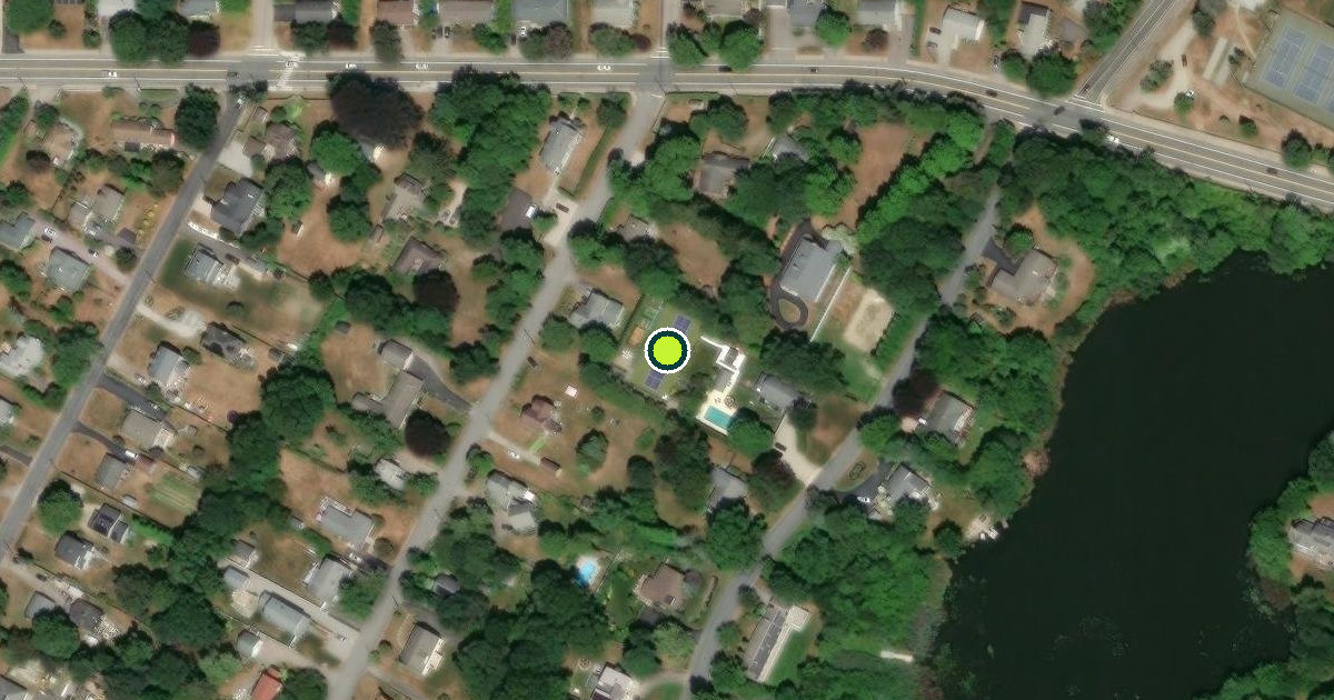 Satellite view of Narragansett Pickleball Courts