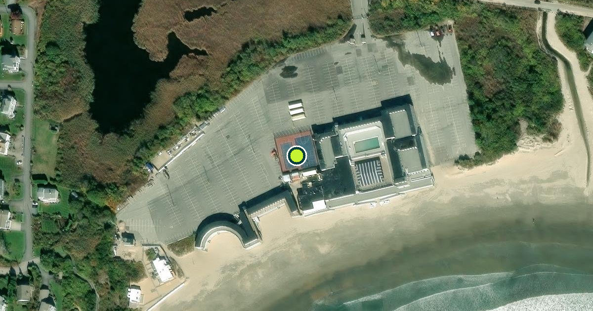Satellite view of Narragansett Pickleball Courts