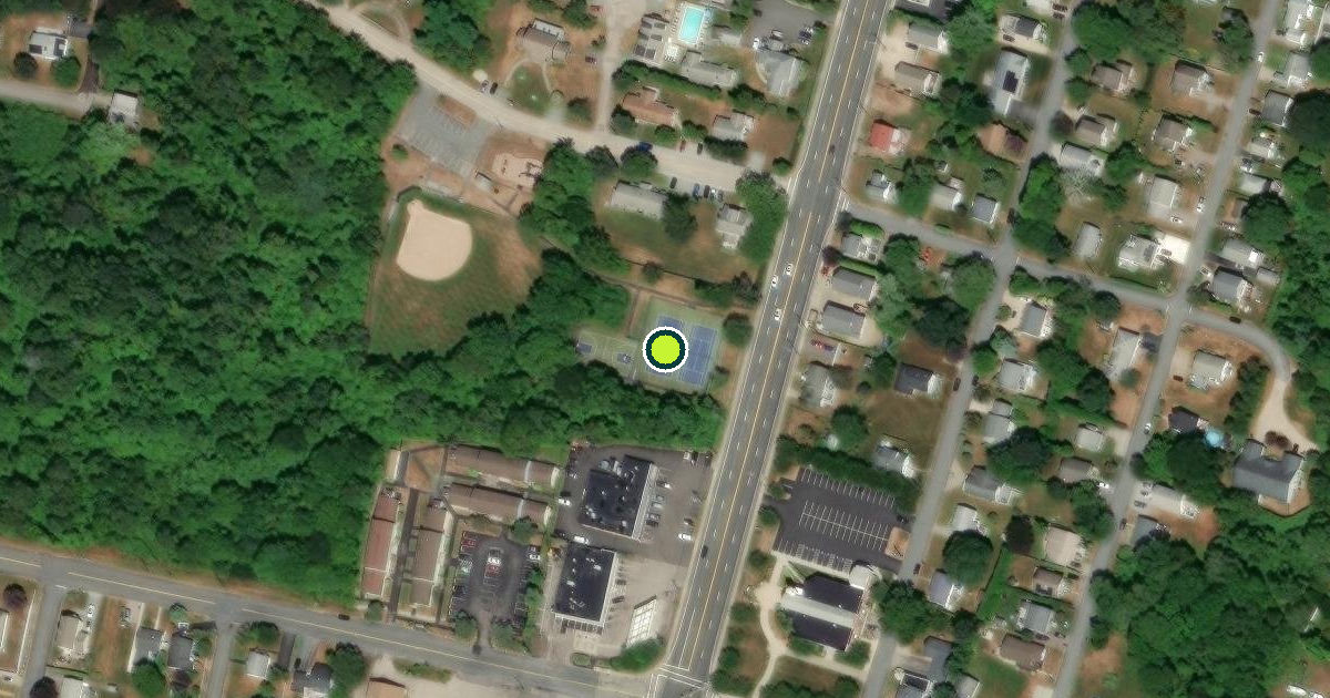 Satellite view of Narragansett Pickleball Courts