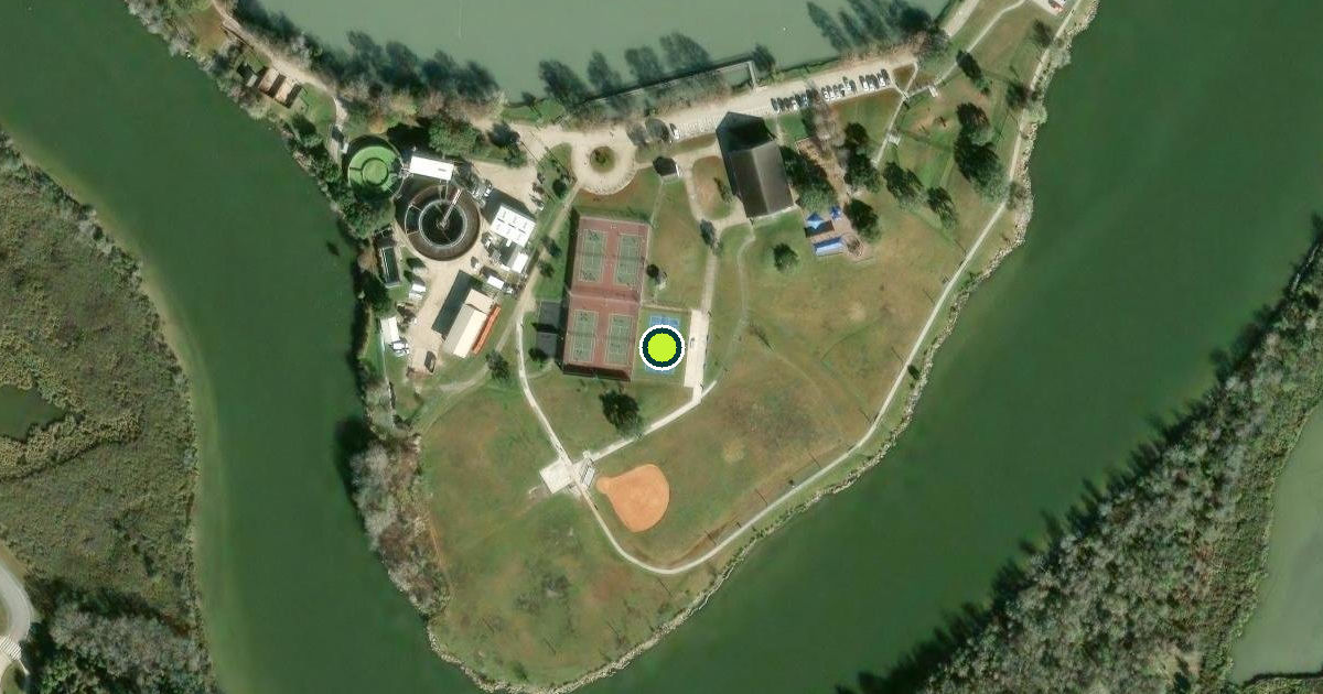 Satellite view of Nassau Bay Pickleball Courts
