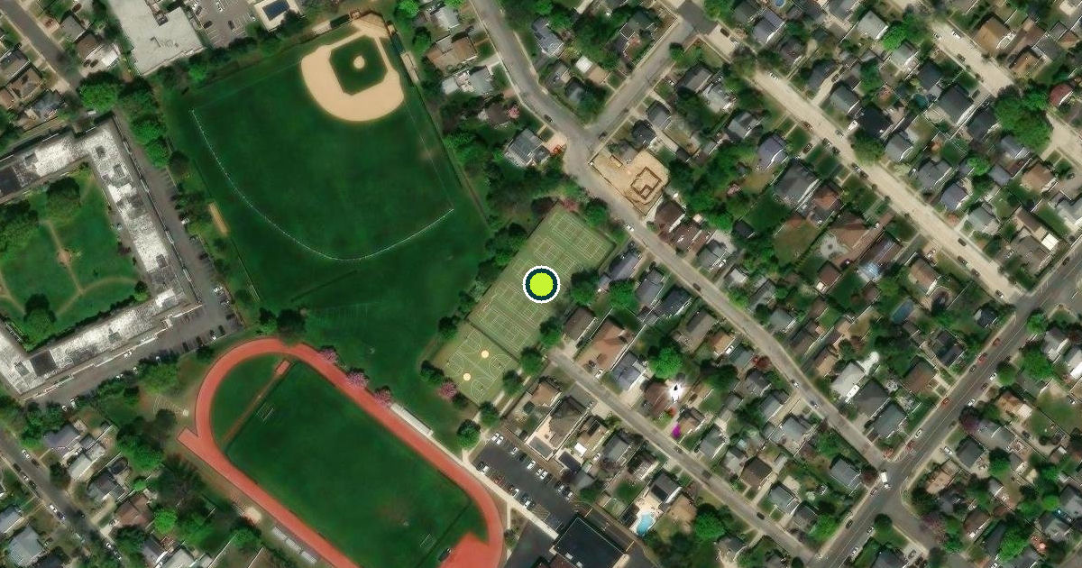 Satellite view of Nassau County Pickleball Courts