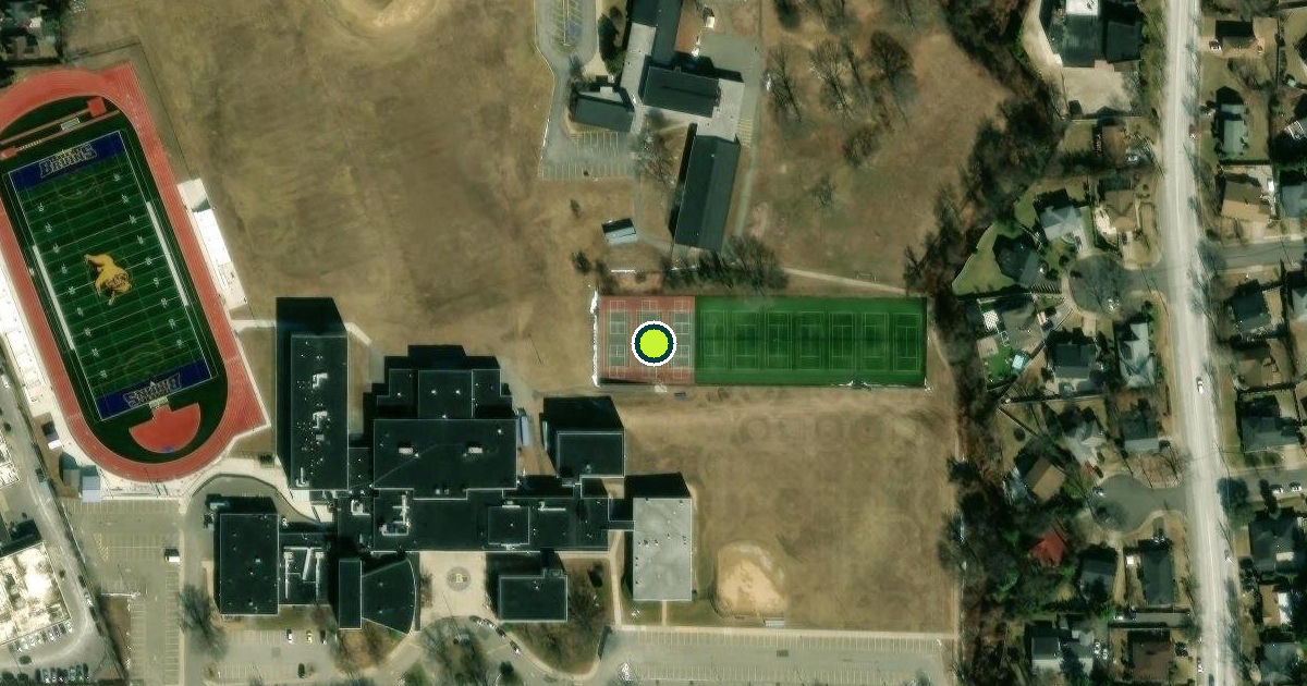 Satellite view of Nassau County Pickleball Courts