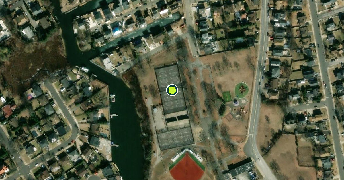 Satellite view of Nassau County Pickleball Courts