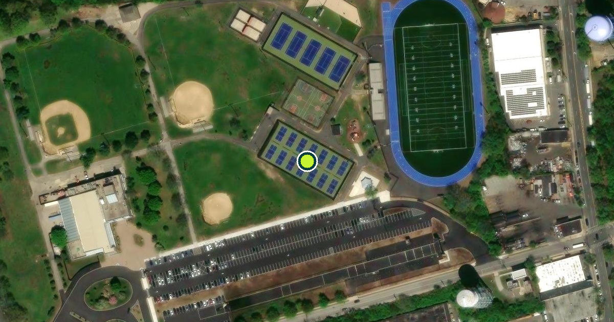 Satellite view of Nassau County Pickleball Courts