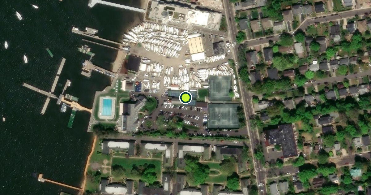 Satellite view of Nassau County Pickleball Courts