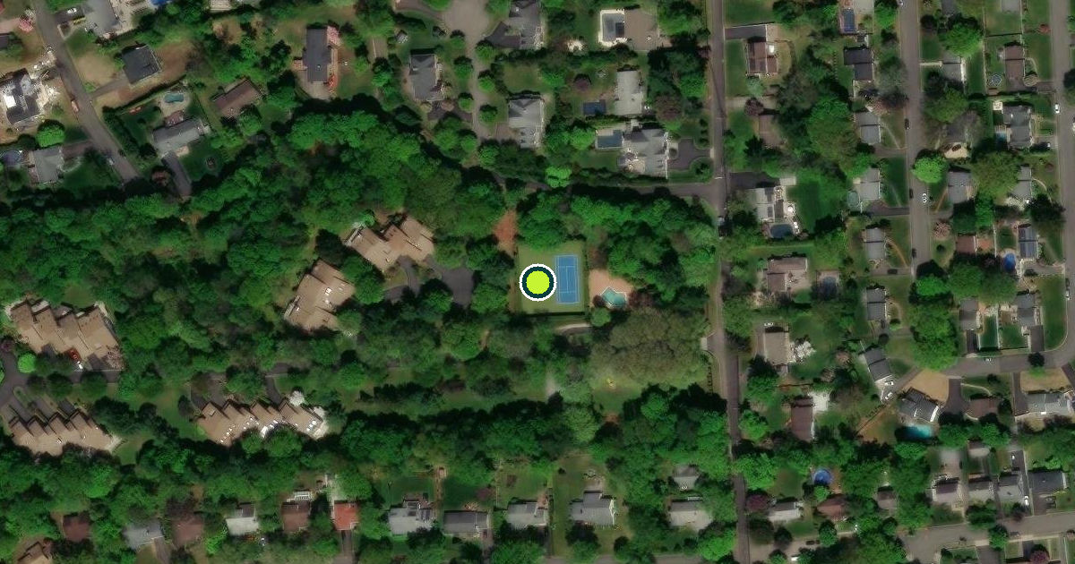 Satellite view of Nassau County Pickleball Courts