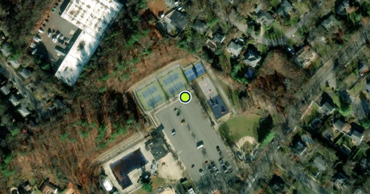 Satellite view of Nassau County Pickleball Courts