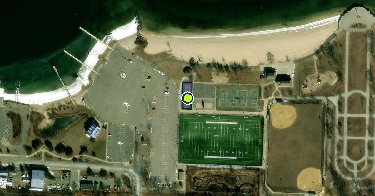 Satellite view of Nassau County Pickleball Courts
