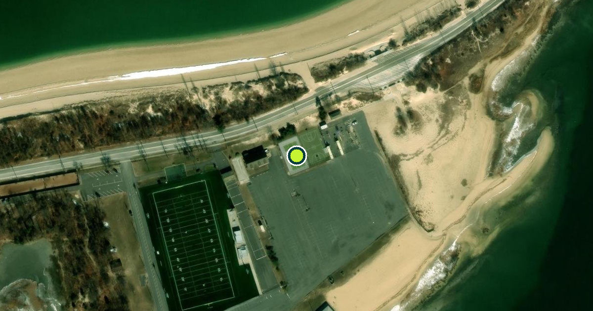 Satellite view of Nassau County Pickleball Courts