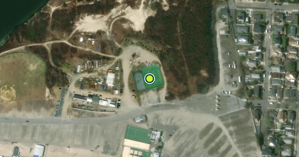 Satellite view of Nassau County Pickleball Courts